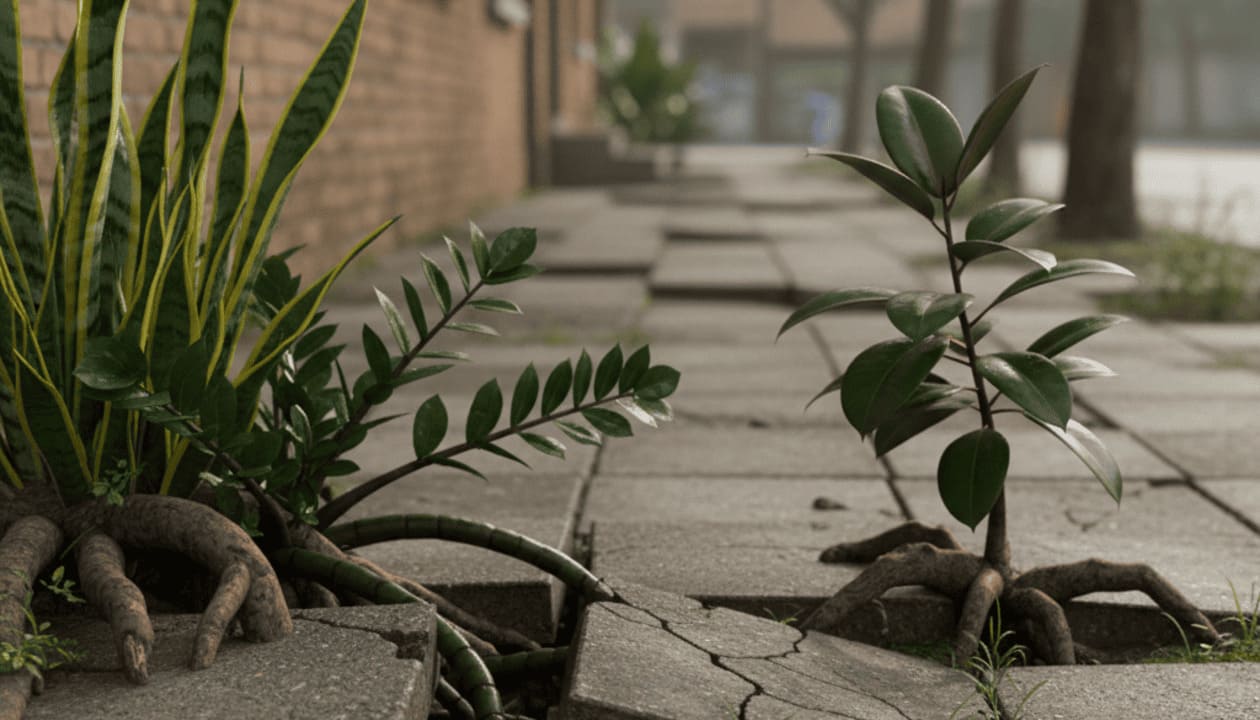 Cuidado com Estas Plantas! Elas Podem Rachar Vasos e Levantar Calçadas