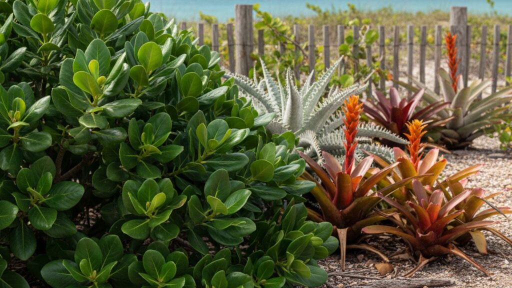 Essas plantas convivem bem com a maresia e são resistentes em áreas litorâneas