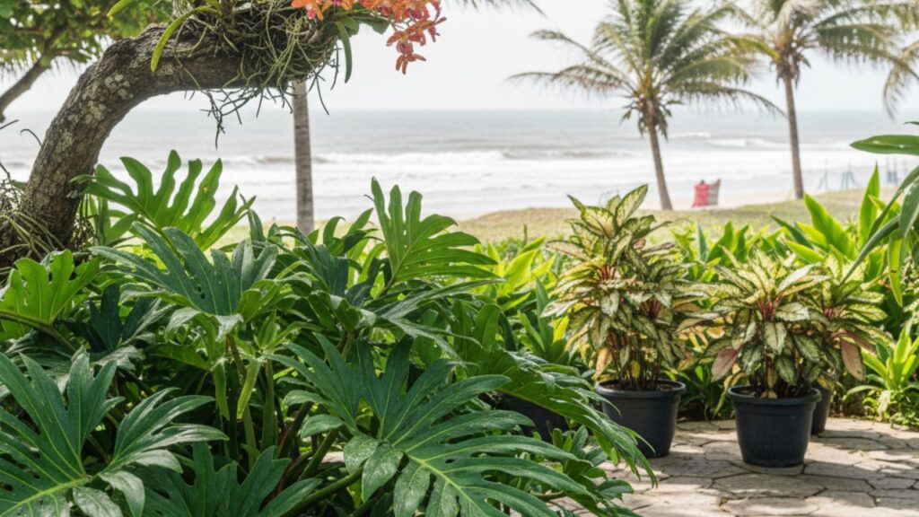Essas plantas convivem bem com a maresia e são resistentes em áreas litorâneas