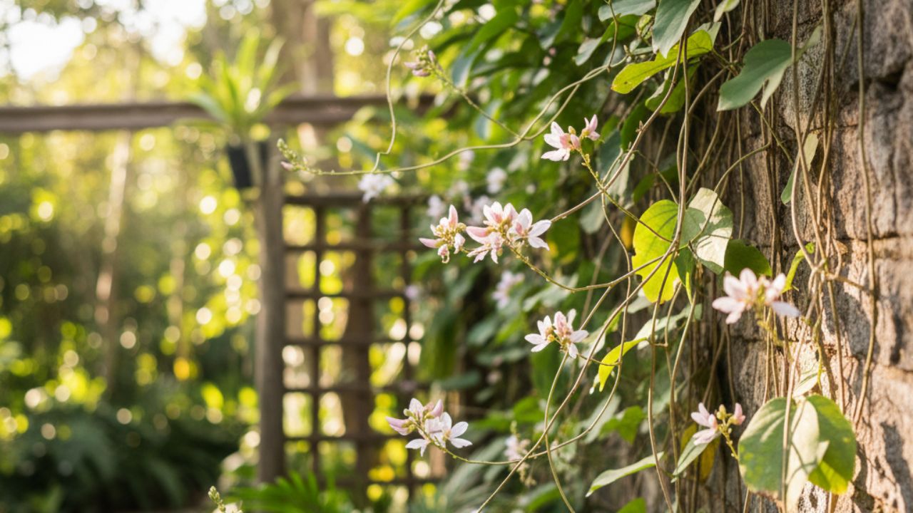 Cansado de muros sem vida? Esta trepadeira delicada cria uma cerca viva florida sem 'engolir' o seu jardim.